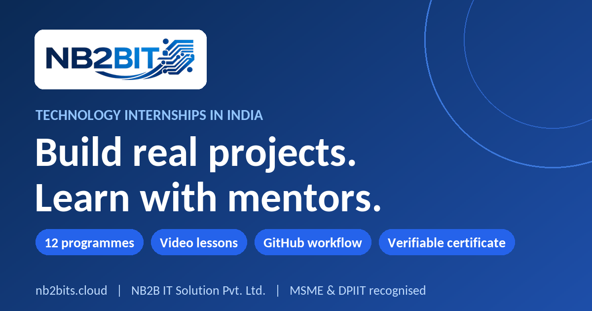 Machine Learning Internship (20 Weeks, Online) | NB2BITS Intershala